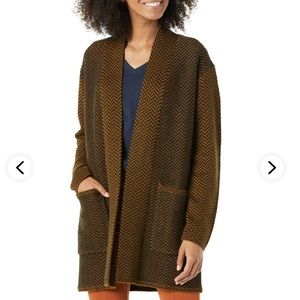 New Ultra-Soft Jacquard Long-Sleeve Cardigan Sweater XS